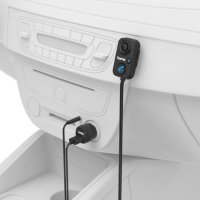 Блутут приемник за кола HAMA AUX-In, USB зарядно, 2.1 A, - HAMA 14167 - 24 месеца гаранция, снимка 2 - Слушалки, hands-free - 41190844