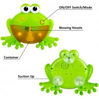 Музикална жаба или рак за сапунени балончета, играчка за баня, снимка 15 - Музикални играчки - 34810459