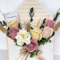 Пликове със сухи и сапунени цветя, снимка 2 - Подаръци за жени - 41926021