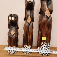 дървени статуетки кучета, снимка 7 - Декорация за дома - 42612139
