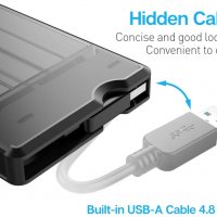 ineo 2,5" USB 3.0 кутия за твърд диск,7 и 9,5 мм SATA HDD/SSD с поддържка на UASP , снимка 2 - Други - 35985151