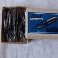 Кутия с пера писци за перодръжка писалка, снимка 6 - Антикварни и старинни предмети - 36097318