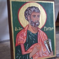 Икона на св. апостол Петър, снимка 3 - Икони - 40957571