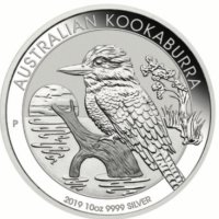 Сребърна  монета кокабура 10 oz, снимка 1 - Антикварни и старинни предмети - 39884599