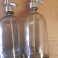 Стар стъклен сифон за газирана вода - Русе . Сифони - 3 броя, снимка 4 - Антикварни и старинни предмети - 36364137