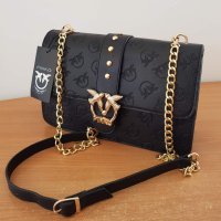 Луксозна Черна чанта Pinko/SG56P, снимка 3 - Чанти - 32045665