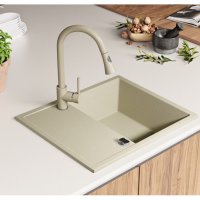 Кухненска мивка от Гранит модел Ибиса 620 Компакт - бежава, снимка 5 - Други - 35868671