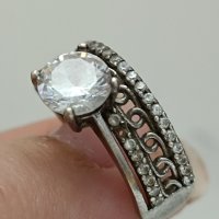  Красив сребърен пръстен #41ГП, снимка 5 - Пръстени - 44404500