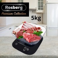 Кухненска везна с купа Rosberg Premium RP51651J , 5кг.,Черен, 2 ГОДИНИ ГАРАНЦИЯ, снимка 3 - Други - 44166848