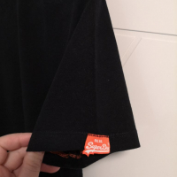 Разпродажба! Мъжка тениска Superdry orange label черна/ Оригинална, 100% памук, снимка 5 - Тениски - 36153911