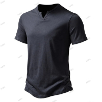 Мъжка едноцветна лятна тениска с къс ръкав, 4цвята , снимка 11 - Тениски - 44776441