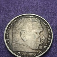 5 марки 1938 година сребро Трети Райх , снимка 3 - Нумизматика и бонистика - 41538051