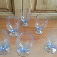 Ретро стъклени чаши цветно стъкло , снимка 3 - Антикварни и старинни предмети - 39665137