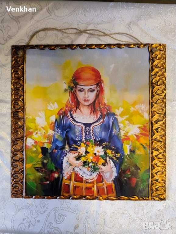 Картини размер 25/25 см на дървена основа., снимка 1