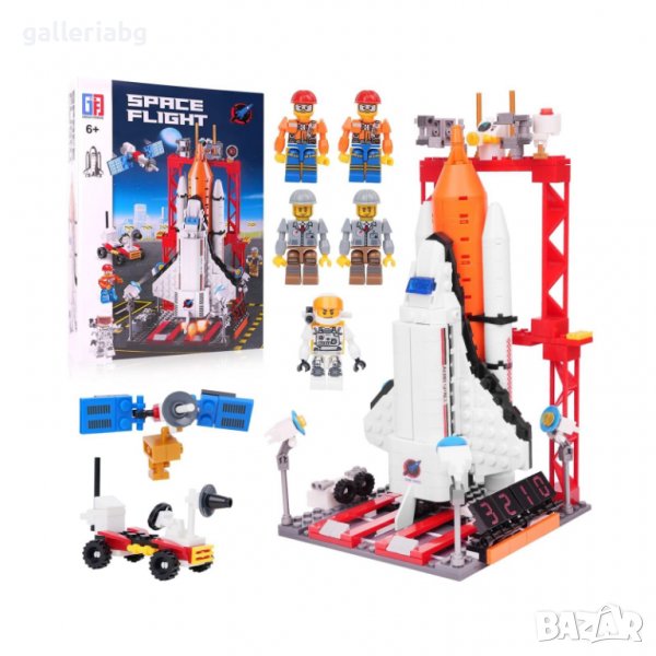 Космическа ракета – Конструктор с астронавти (съвместим с Lego), снимка 1