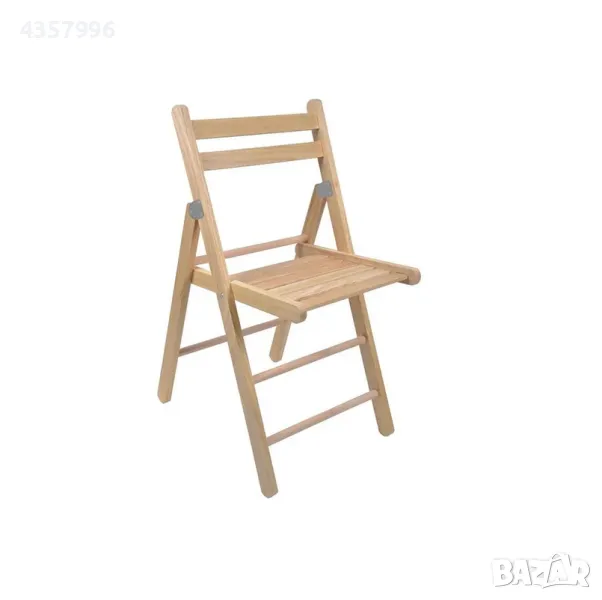 Сгъваем градински стол, Дърво, Светло кафяв , снимка 1