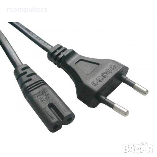Захранващ кабел 1м за лаптоп/тв/адаптери, снимка 1