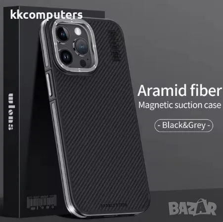 Калъф Wlons Skin Friendly KEVLAR MagSafe за iPhone 16 Plus 6.7 Баркод : 3131032, снимка 1