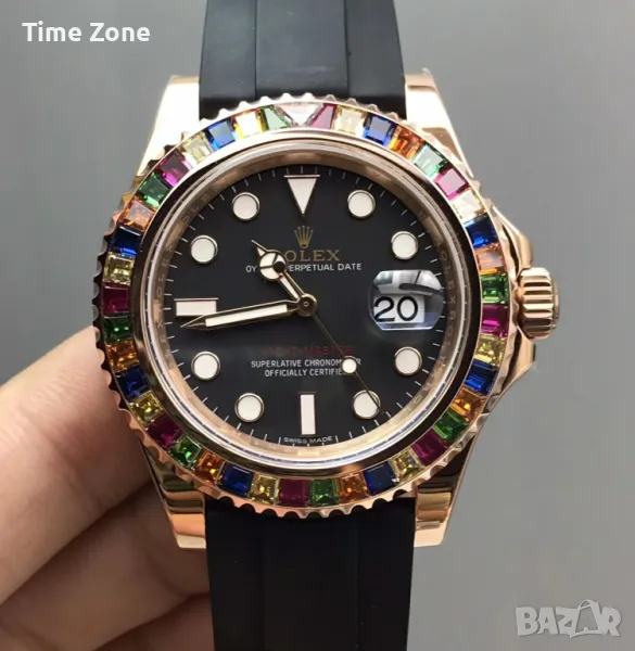 Rolex Yacht-Master 40mm "Rainbow" Rose Gold Automatic Дамски Различни Варианти, снимка 1