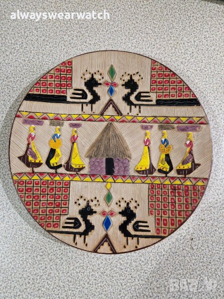 Декоративна керамична чиния ART 575 - Ръчна изработка, снимка 1