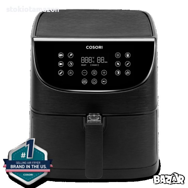 Фритюрник с горещ въздух Cosori Pro Air Fryer, Голям капацитет - 5.5L XXL, снимка 1