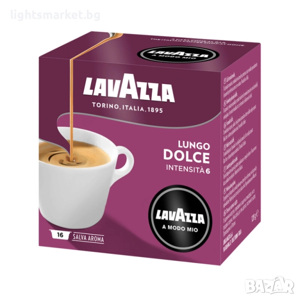 Lavazza Lungo Dolce 16бр. кафе капсули, снимка 1