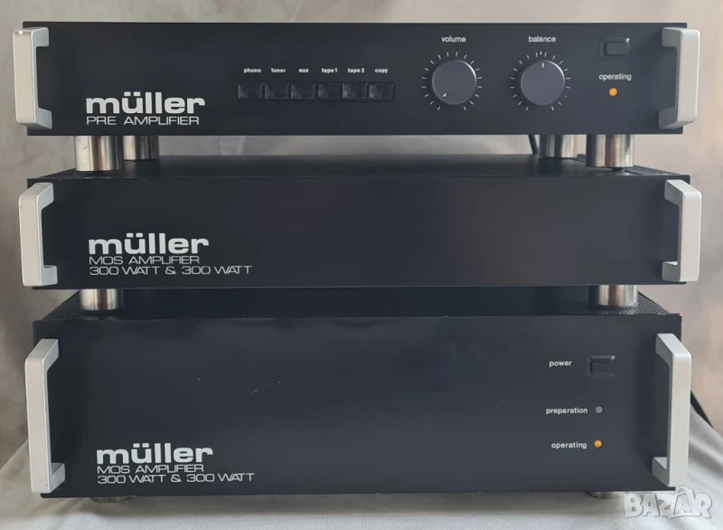 Професионален усилвател müller MOS AMPLIFIER 300 & 30O WATT , снимка 1