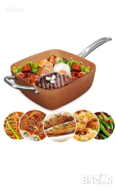Дълбок тиган с незалепващо покритие 6в1, снимка 1