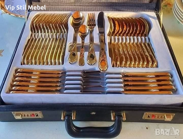 Прибори за хранене Solingen/Солинген 23/24К позлата , снимка 1