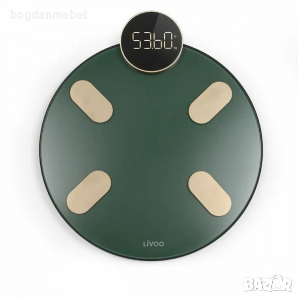 Електронен кантар за баня Livoo DOM455V Зелен, снимка 1