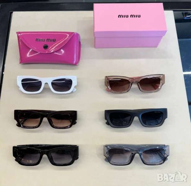 очила с черен обикновен калъф и ув защита miu miu , снимка 1