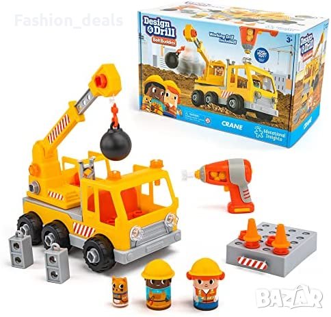 Нова STEM играчка бормашина камион деца 3+ подарък обучение игра, снимка 1