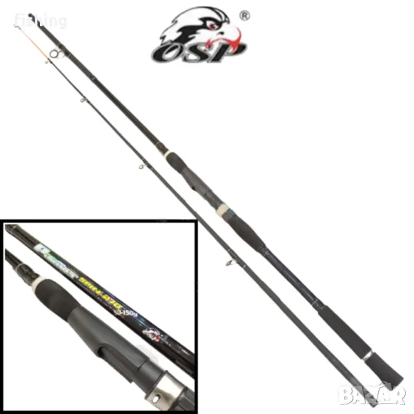 Шаранджийски Въдици на 2 Части- PANTHER SPIN Osp 2,40/2,70/3,00см , снимка 1
