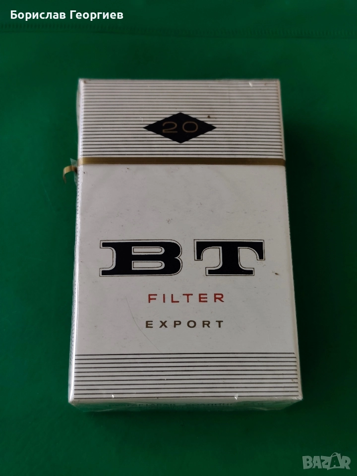 Стара Нова запечатана кутия цигари ВТ БТ, снимка 1