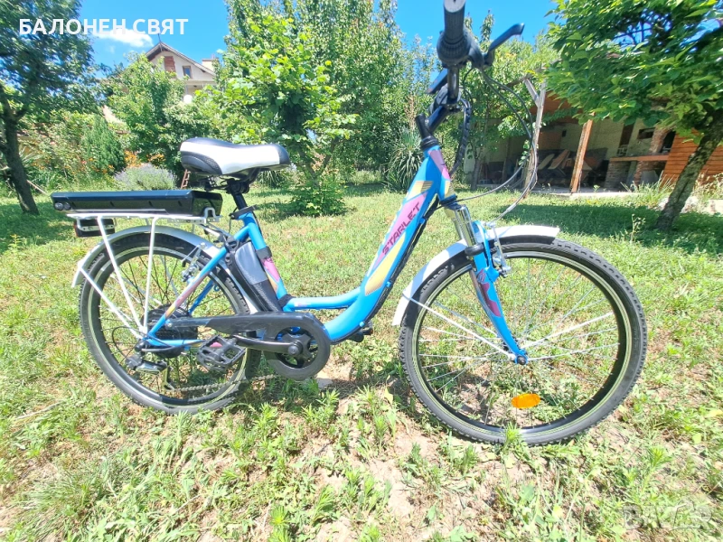 ПРОМОЦИЯ, Нов 250w, 36v e-Bike Електрически Велосипед STARLET SPRINT 24 цола 6+5 скорости, снимка 1