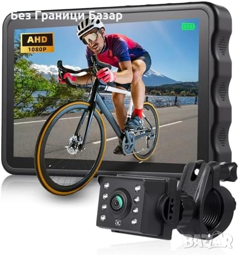 Нова Задна камера за колело 130°, 1080P, водоустойчива, 10000mAh батерия, снимка 1
