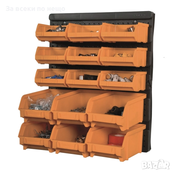 Панел с органайзери за стена Art Plast 322 – 15 кутии + монтажен панел, снимка 1