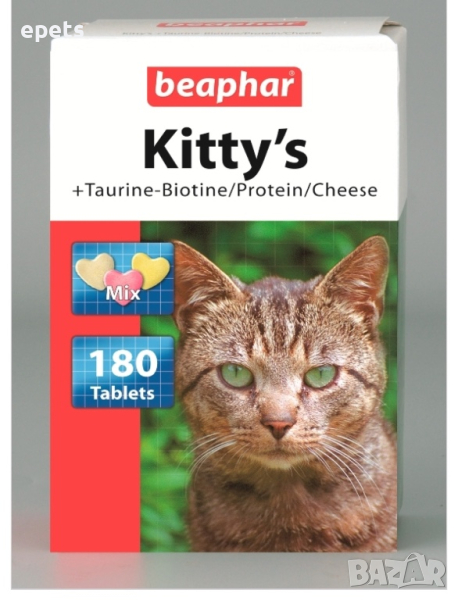 Beaphar Kitty's - сърчица микс 180бр, снимка 1