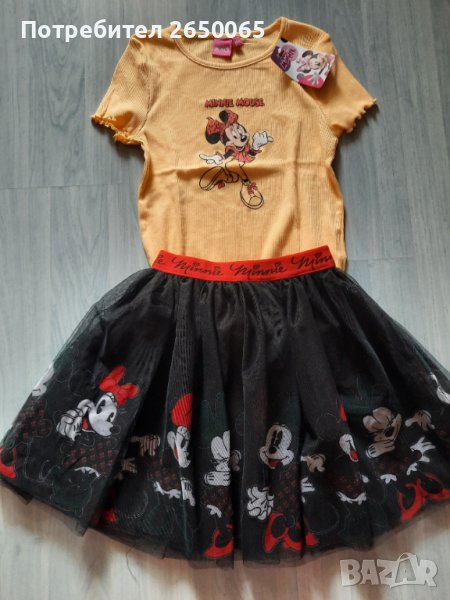 Орг.нов комплект Minnie Mouse 128/134см., снимка 1