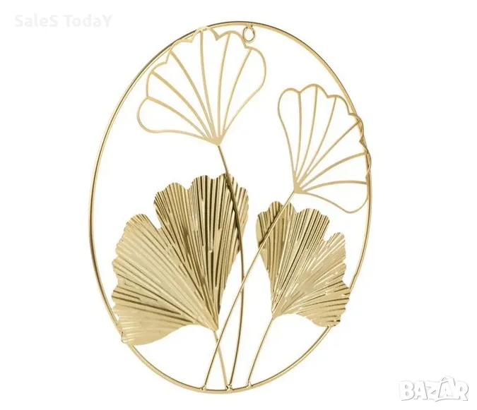 Декорация за стена, метални цветя, 30см, снимка 1