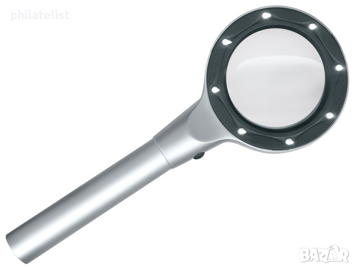 Lindner Лупа 7151 - 2.5х - с осем диодни лампи, снимка 1