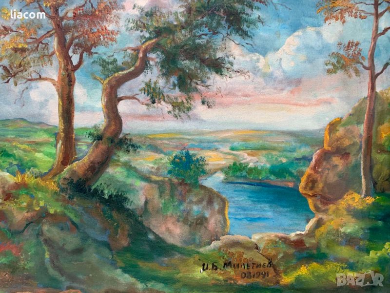 МИЛЕТИЕВ И.Б. Масло/платно/ пейзаж, снимка 1