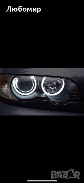НОВИ!!! Cotton LED Angel Eyes (Бели Ангелски очи) BMW E46 E36, снимка 1