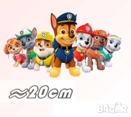 всички кучета герои Пес патрул Paw patrol термо щампа апликация картинка за дреха лепенка, снимка 1