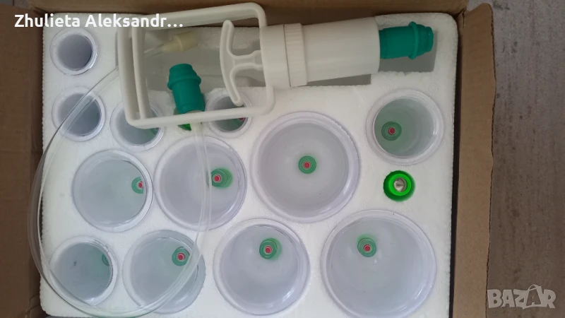 Комплект вендузи с помпа за масаж, снимка 1