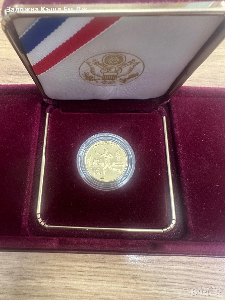 Златна възпоменателна монета 5$ САЩ, снимка 1