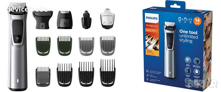  Тример Philips MG7720 Series 7000 „14 в 1“, лице, коса и тяло 14 инструмента, снимка 1