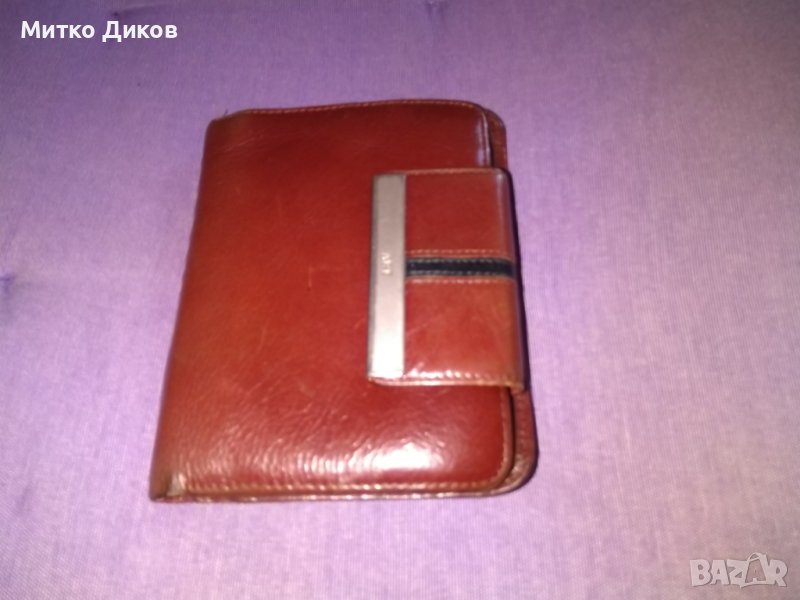 Портфейл Арт 93 страничен 130х105мм естествена кожа, снимка 1