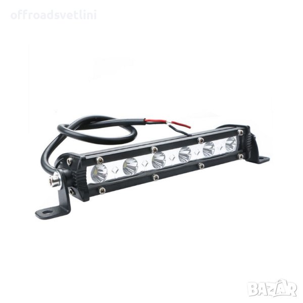 Едноредов SLIM LED BAR 18.5 см 30W слим лед бар, снимка 1