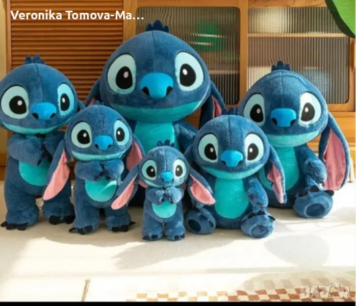 Стич плюшена играчка 100см 120см 150см, снимка 1